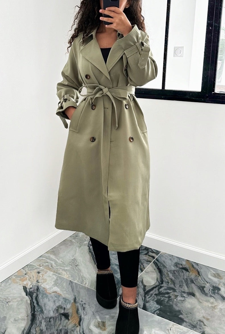 Trench coat kaki