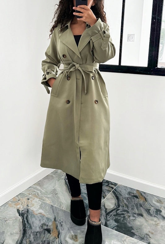 Trench coat kaki