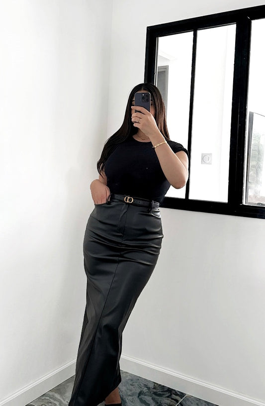 Long faux skirt