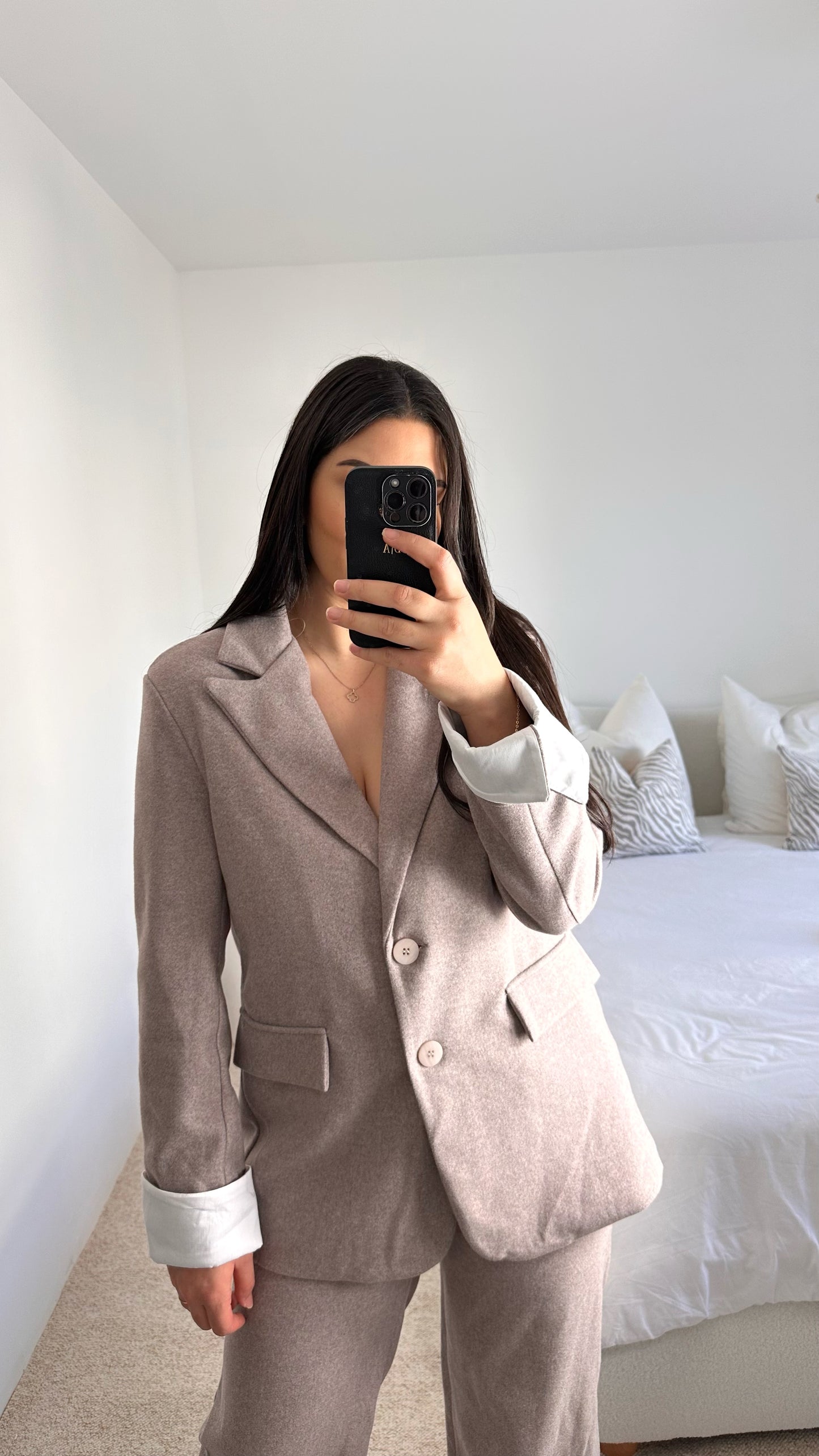 Ensemble blazer laine