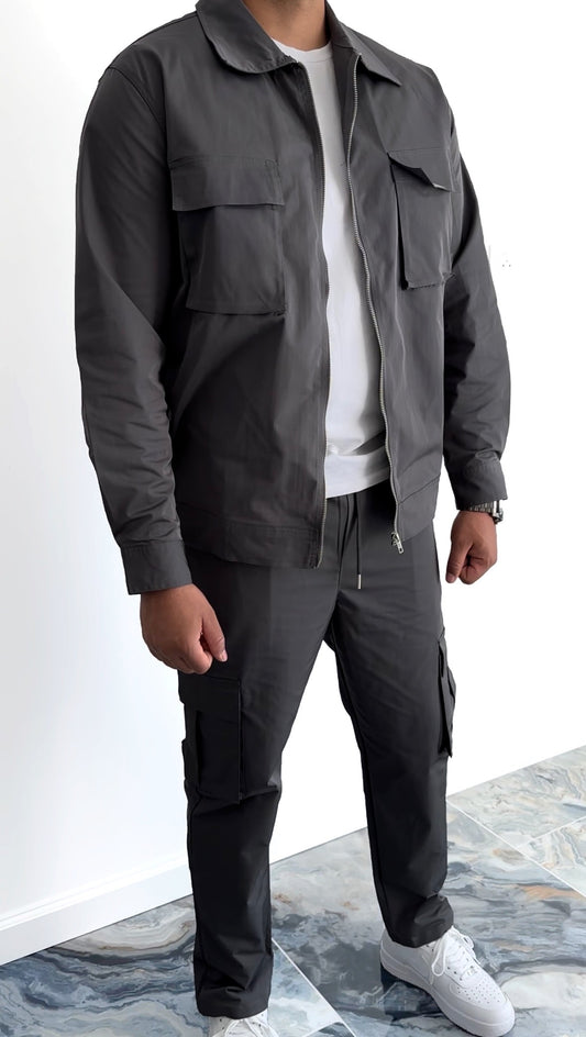 Charcoal gray cargo set