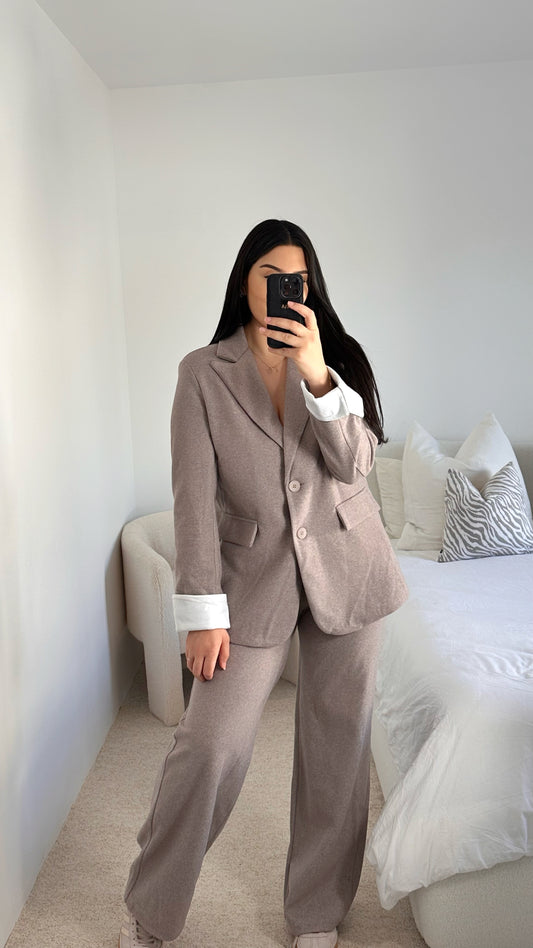 Ensemble blazer laine