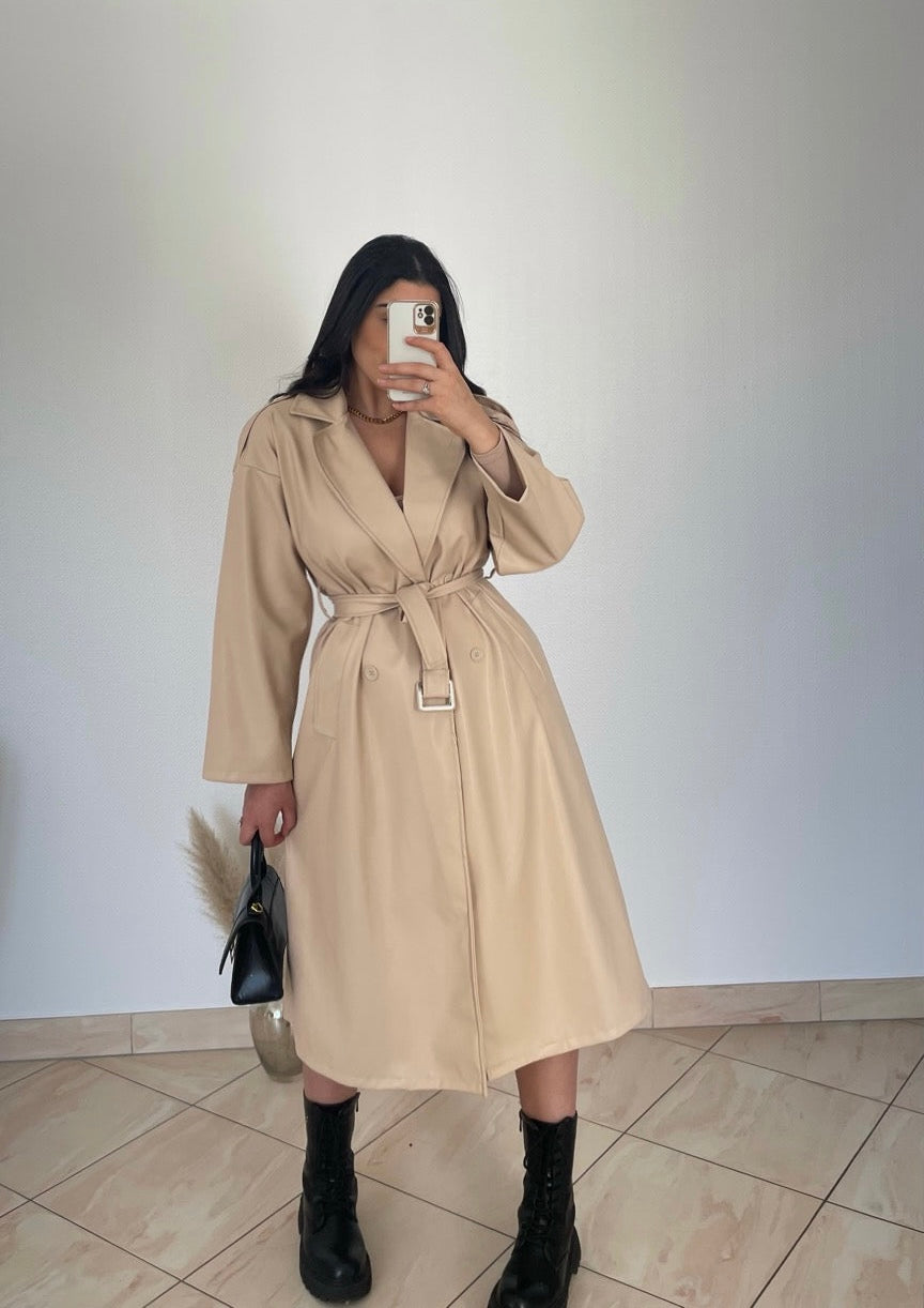 Trench Simili beige