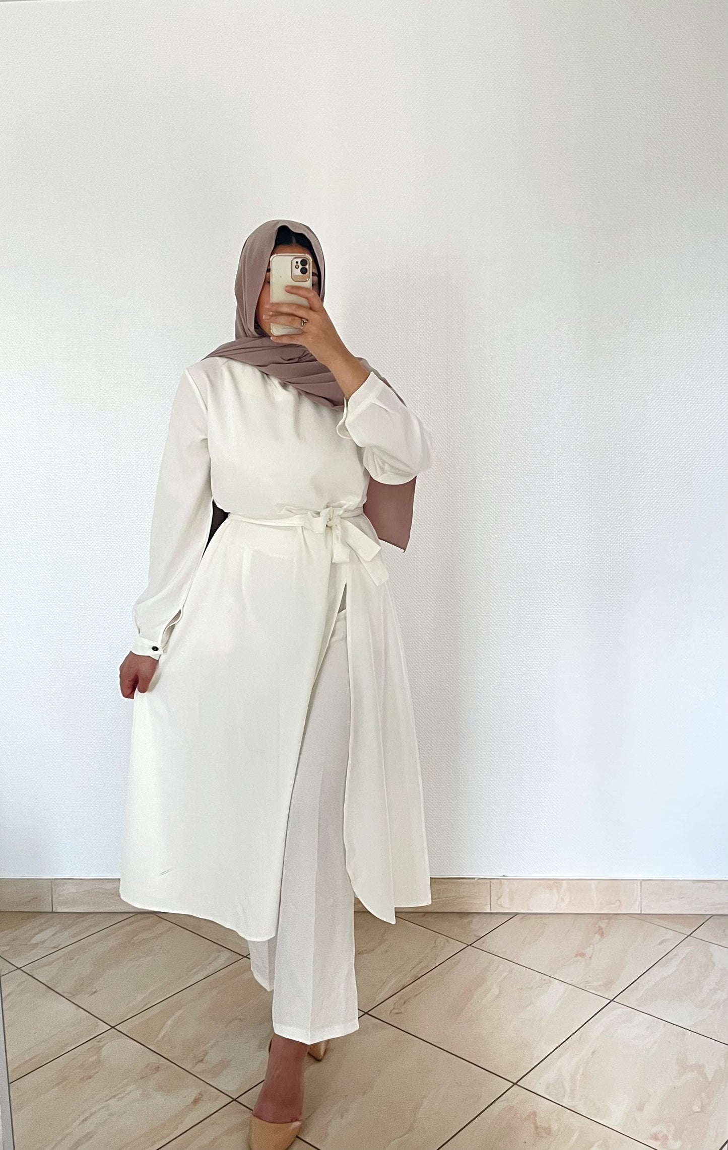 Ensemble Mastoura blanc