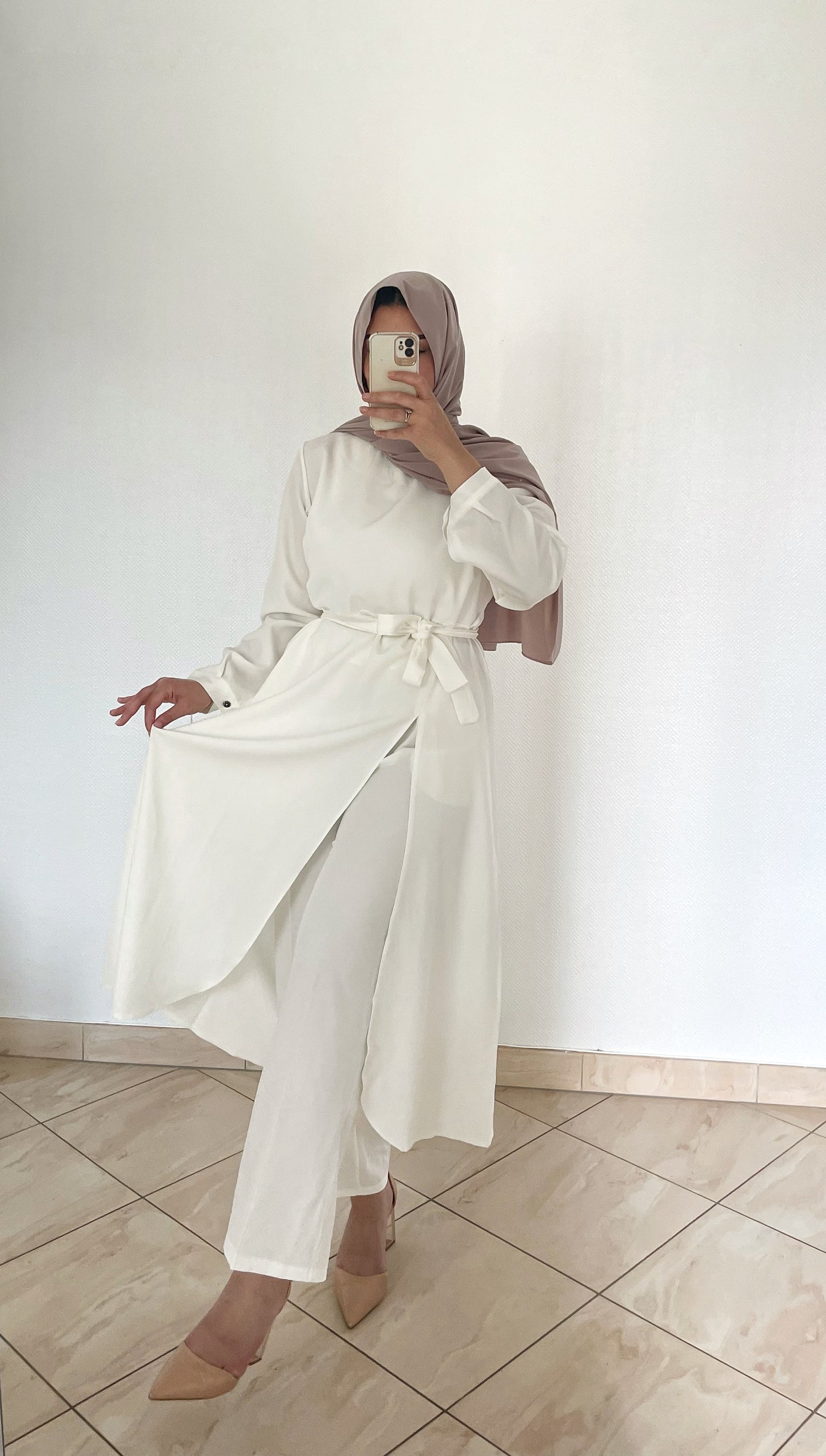 Ensemble Mastoura blanc