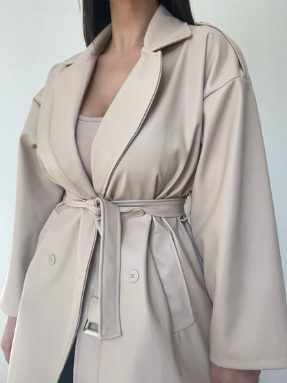 Trench Simili beige