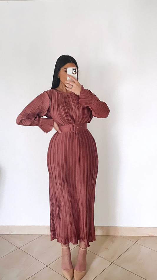 Robe SIRINE vieux rose