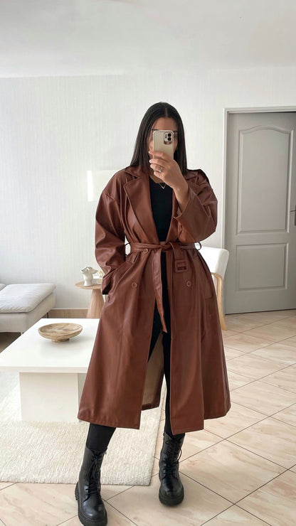 Trench Simili Choco