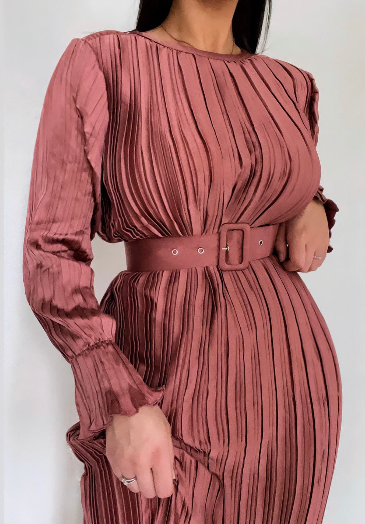 Robe SIRINE vieux rose