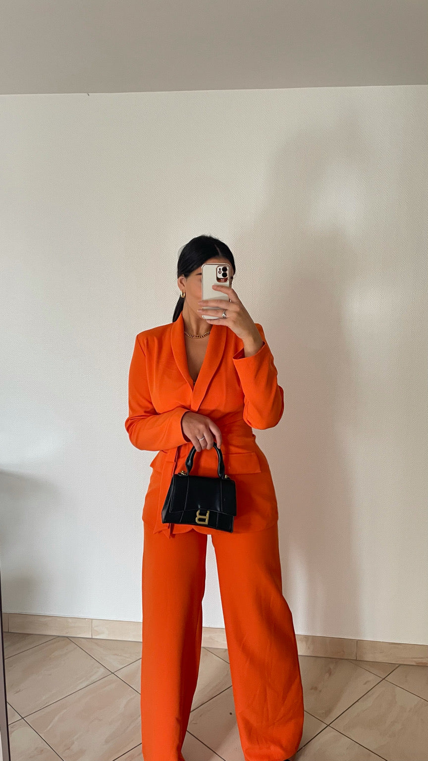 Ensemble WORKING GIRL orange