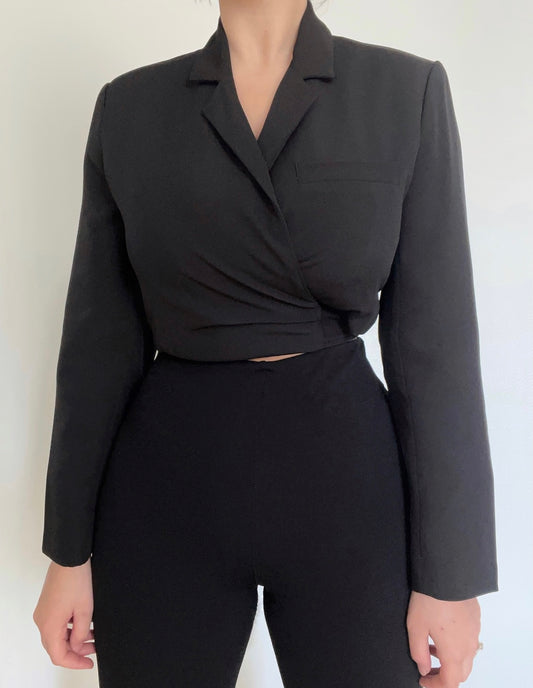 Short black blazer