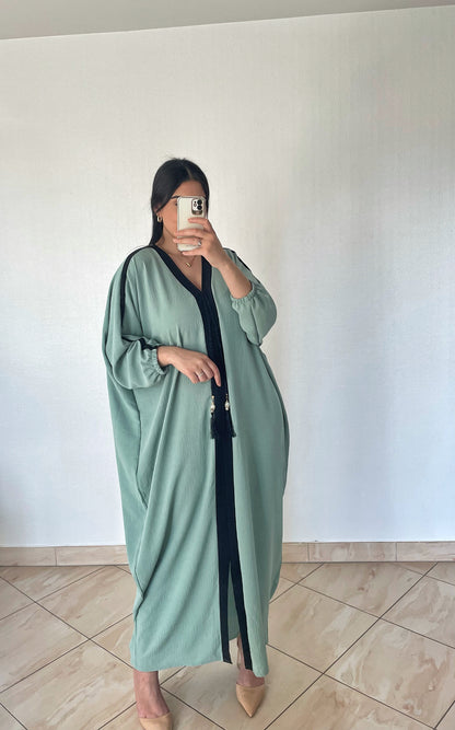 Abaya vert d’eau