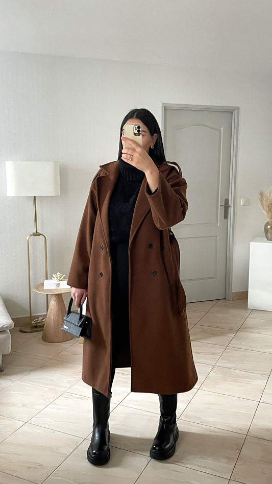 Chocolate trench coat