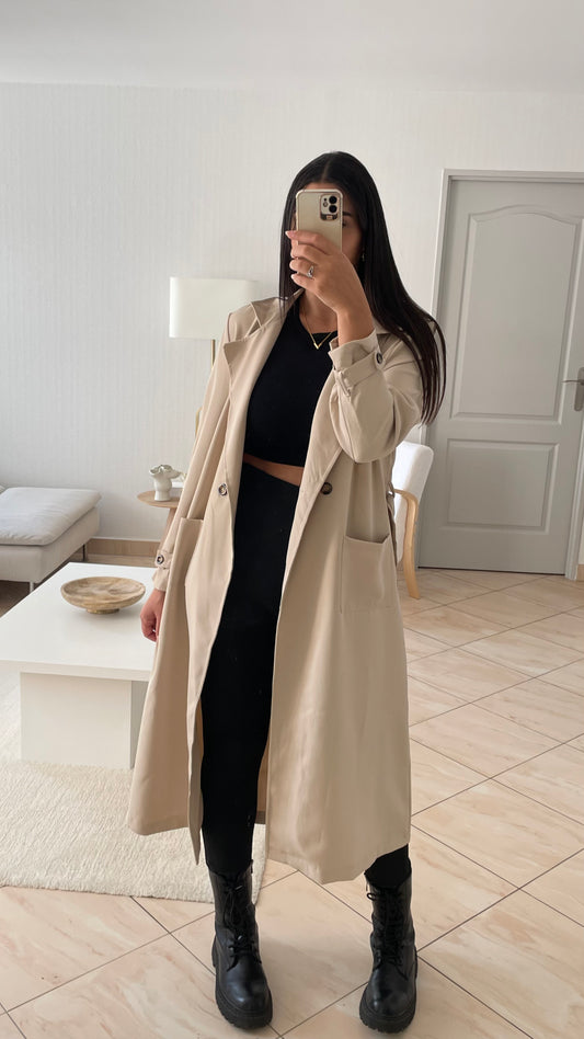 Flowing trench coat [+ colors]